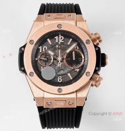 ZF Factory Super Clone Hublot Big Bang Unico King Rose Gold & Black watch 44mm